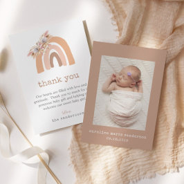 Minimalist Boho Rainbow Nyfödd bebis Photo Tack