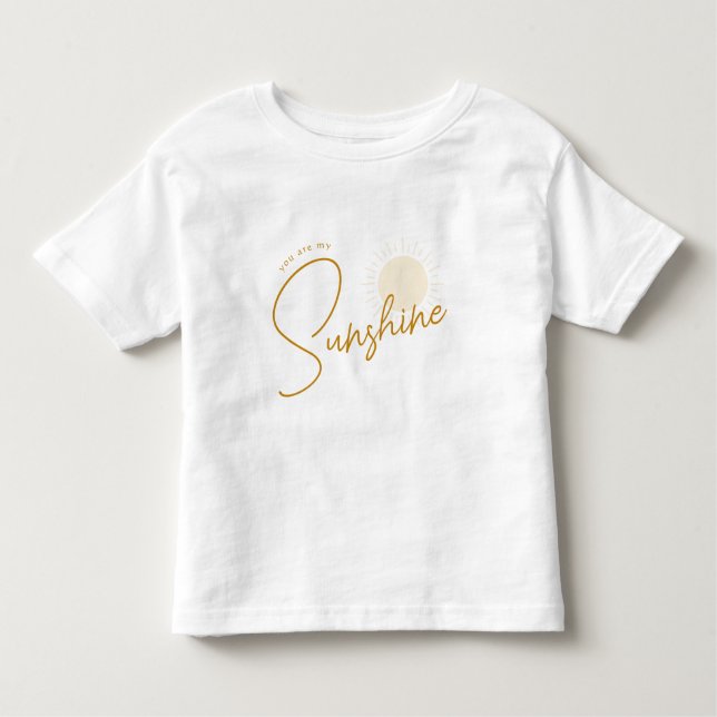 Minimalist Boho Sunshine Baby T-Shirt (Framsida)