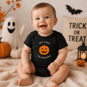 Minimalist Boo Crew Pumpkin – Personlig T Shirt