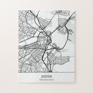 Minimalist Boston Massachusetts Pussel