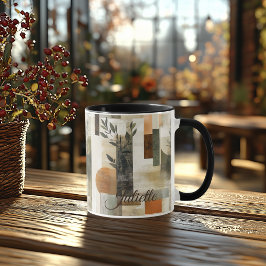 Minimalist Botanical - Custom Earthy Abstract Mugg