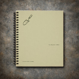 Minimalist Botanical Garden Reader Gift Anteckningsbok