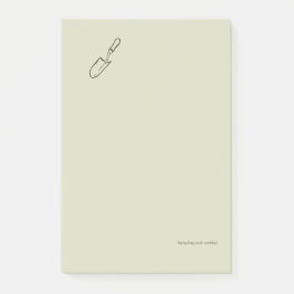 Minimalist Botanical Garden Reader Gift Post-it Block