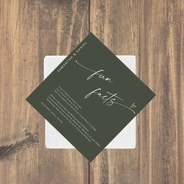 Minimalist Bröllop Ceremony Napkin Pappersservett (Skapare uppladdad)