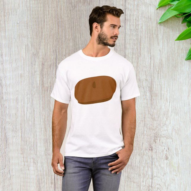 Minimalist Brown Beret Fransk Hat T Shirt (Skapare uppladdad)