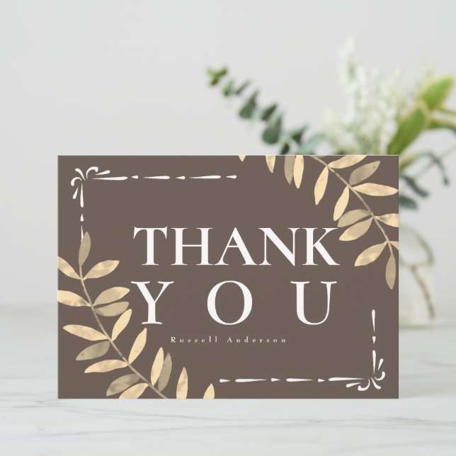 Minimalist Brown Tack Kort (Stående Fram)