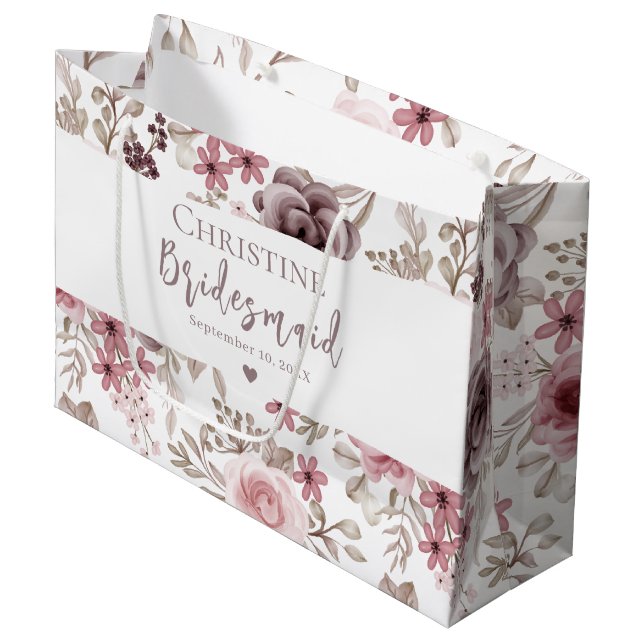 Minimalist Brudtärna Bröllopsdagspresent (Framsidan Vinklad)