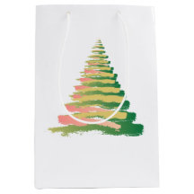 Minimalist Brushstroke Christmas Tree