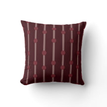 Minimalist Burgunder Geometriska prickar och rände