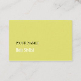Minimalist Business Card for Hair Stylist Visitkort