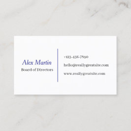 Minimalist Business Card for Professionals Visitkort