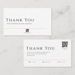  Minimalist Business Card, QR Code Insert Card Visitkort