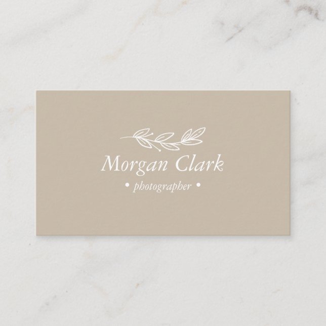 Minimalist Business Card Visitkort (Framsida)