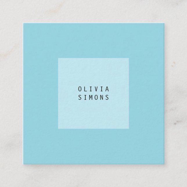 Minimalist Business Cards Fyrkantigt Visitkort (Framsida)