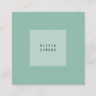 Minimalist Business Cards Fyrkantigt Visitkort