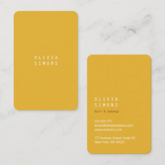 Minimalist Business Cards in trendy Color Visitkort
