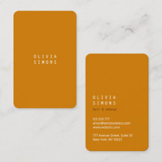 Minimalist Business Cards in trendy Color Visitkort