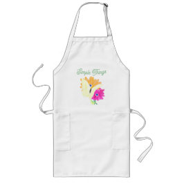 Minimalist Butterfly and Flowers 'Simple Things'  Långt Förkläde