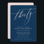 MINIMALIST Calligraphy chic 30:e party-flottan  Inbjudningar<br><div class="desc">genom kat masard / WWW.SIMPLYSWEETPAPERIE.COM Kärlek,  men vill se vissa förändringar - ett annat färg-schema,  produkt,  foto eller anpassad för ett annat tillfälle - inga bekymmer bara kontakta mig,  kat@simplysweetPAPERIE.com Jag är lycklig för att hjälpa till!</div>