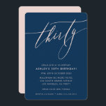 MINIMALIST Calligraphy chic 30:e party-flottan  Inbjudningar<br><div class="desc">genom kat masard / WWW.SIMPLYSWEETPAPERIE.COM Kärlek,  men vill se vissa förändringar - ett annat färg-schema,  produkt,  foto eller anpassad för ett annat tillfälle - inga bekymmer bara kontakta mig,  kat@simplysweetPAPERIE.com Jag är lycklig för att hjälpa till!</div>