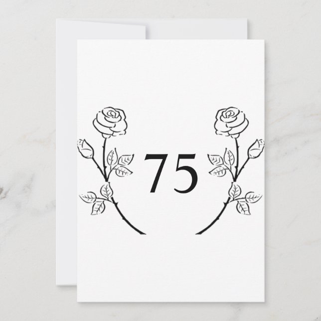 Minimalist calligraphy text birthday party  inbjudningar (Framsida)
