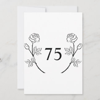 Minimalist calligraphy text birthday party inbjudningar