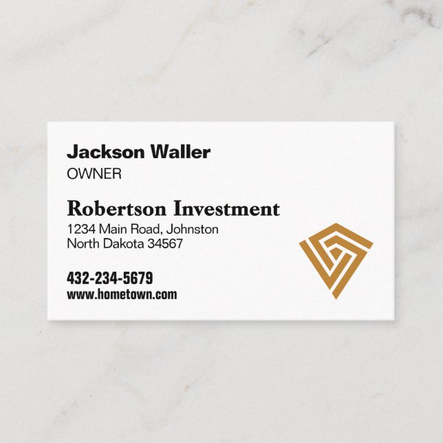 Minimalist Calling Card for Any Business Visitkort (Framsida)