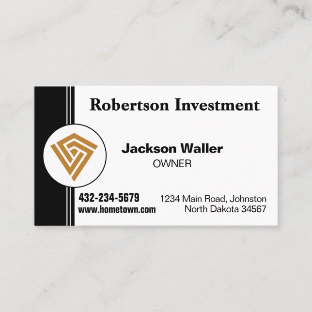 Minimalist Calling Card for Any Business Visitkort (Framsida)