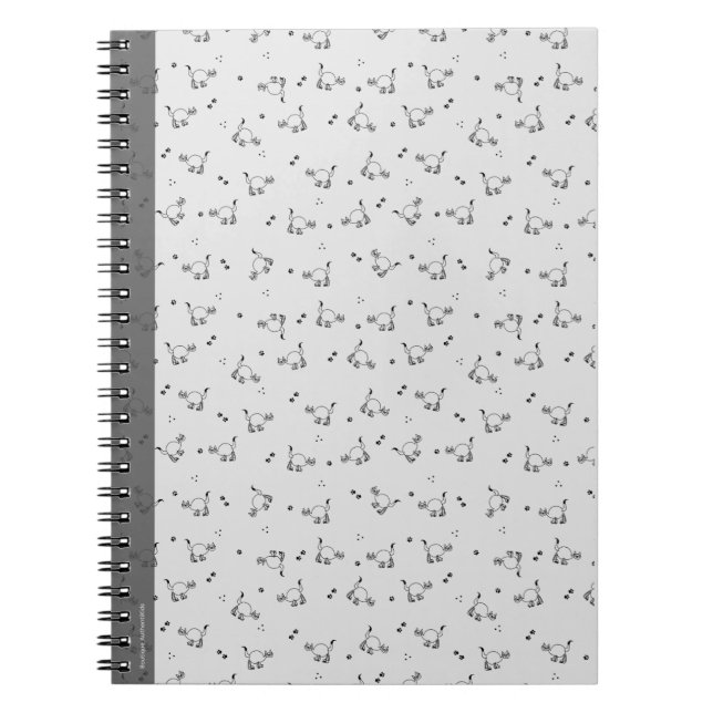 Minimalist Cat Line Art Notebook Anteckningsbok (Framsidan)