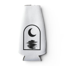 Minimalist Celestial Moon and Water