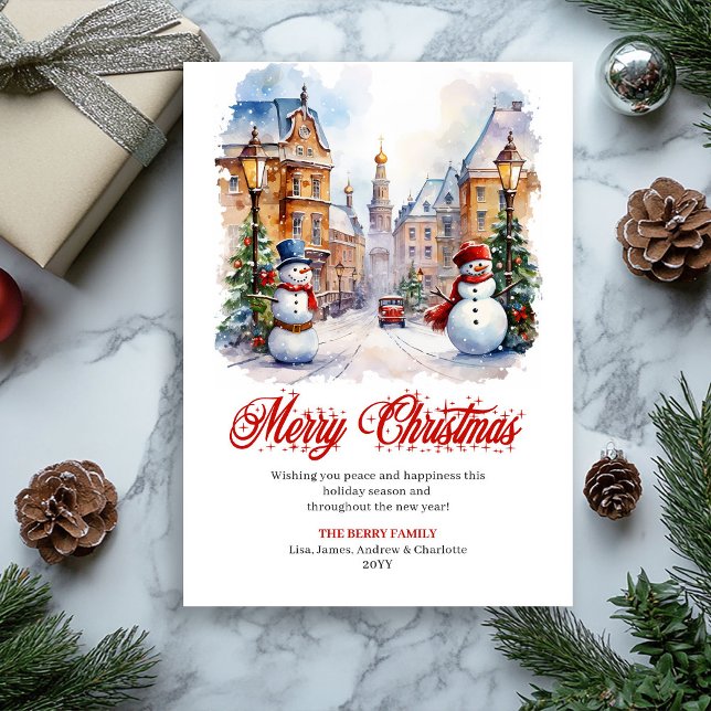 Minimalist Christmas scene digital greeting card Julkort (Minimalist Christmas scene digital greeting card

)