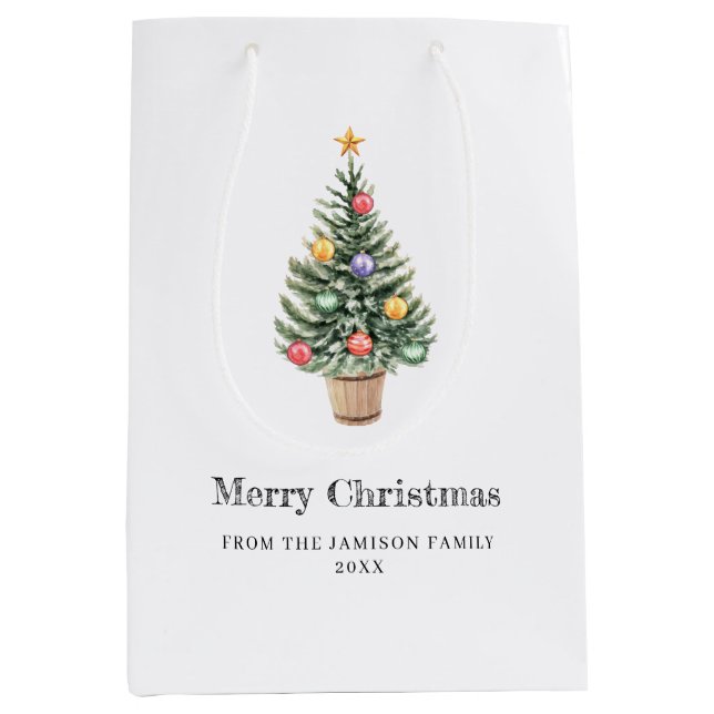 Minimalist Christmas Tree  Family Name Year  (Framsidan)