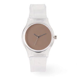Minimalist Clear Watch - Brown Dial Armbandsur
