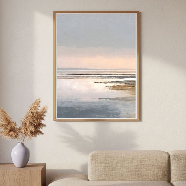 Minimalist Coastal Wetland Abstract Wall Art Poster (Skapare uppladdad)