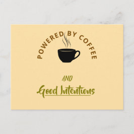 Minimalist Coffee Quote Postcard | Funny Good Inte Inbjudan Vykort