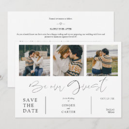 Minimalist Collage Be Our Guest 3 Photos Couple