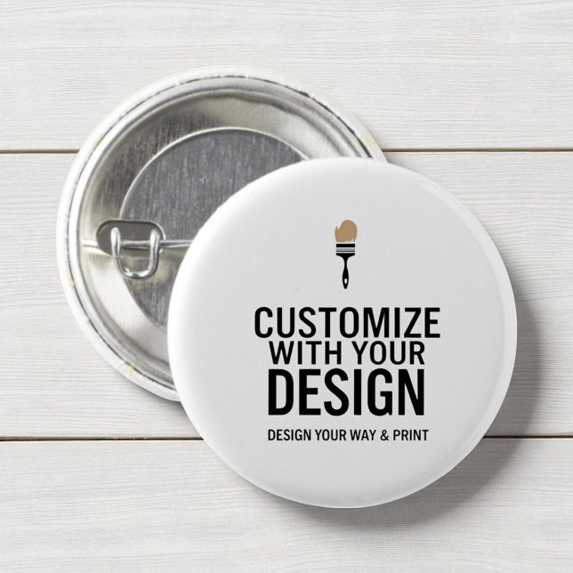 Minimalist Company Branded Custom Personalized  Knapp (Skapare uppladdad)