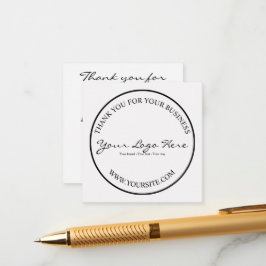 Minimalist Custom Business Logo Tilläggskort