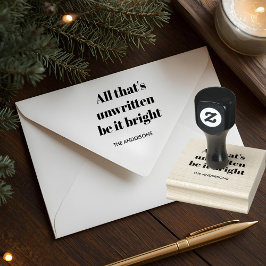 Minimalist Custom Christmas Stämpel