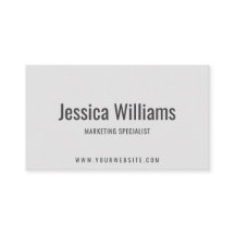 Minimalist Customizable Professional Gray
