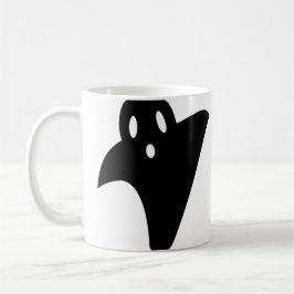 Minimalist cute ghost  kaffemugg