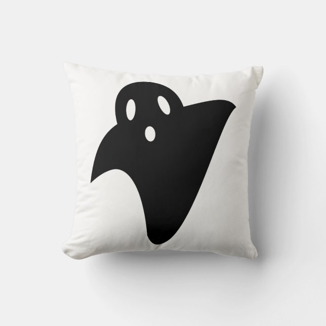 Minimalist cute ghost  kudde (Framsida)