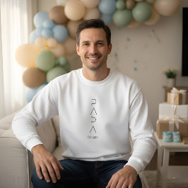 Minimalist Dad to Be Shirt, Simple Fatherhood  Lång Ärmad Tröja