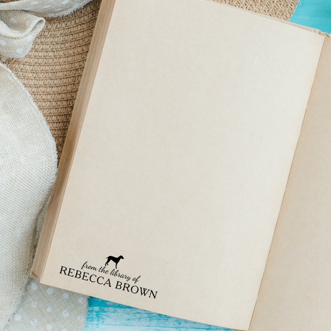 Minimalist Dalmatien Hund från Bibliotek vid, Bok Stämpel (Skapare uppladdad)