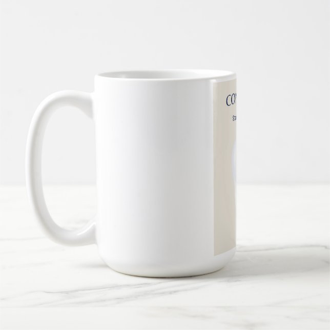 Minimalist Dental Confidence Smile Motivational Ar Kaffemugg (Vänster)