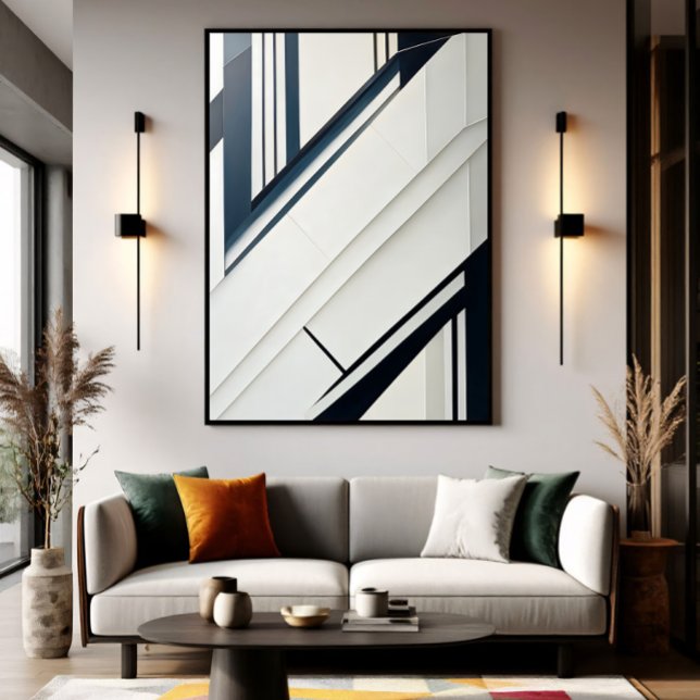 Minimalist Diagonal Geometry Poster (Skapare uppladdad)