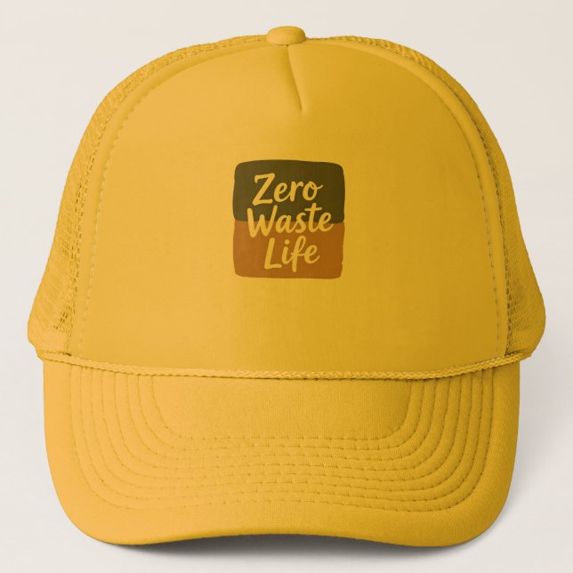 Minimalist Digital Graphic “Zero Waste Life” Handw Keps (Framsida)