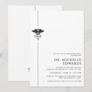 Minimalist DNP Doctor of Nursing Practice Graduate Inbjudningar