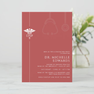 Minimalist DNP Doctor of Nursing Practice Graduate Inbjudningar