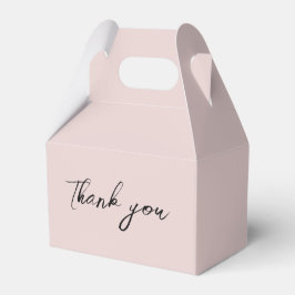 Minimalist Dusty Pink Calligraphy Script Thank you Presentaskar